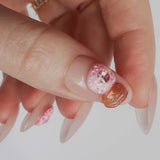 Doughnuts 3D nails. Reusable nail extensions. 