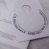 Hard gel nail extensions box by Inglass Nails. Reusable nail extensions by Inglass Nails. 