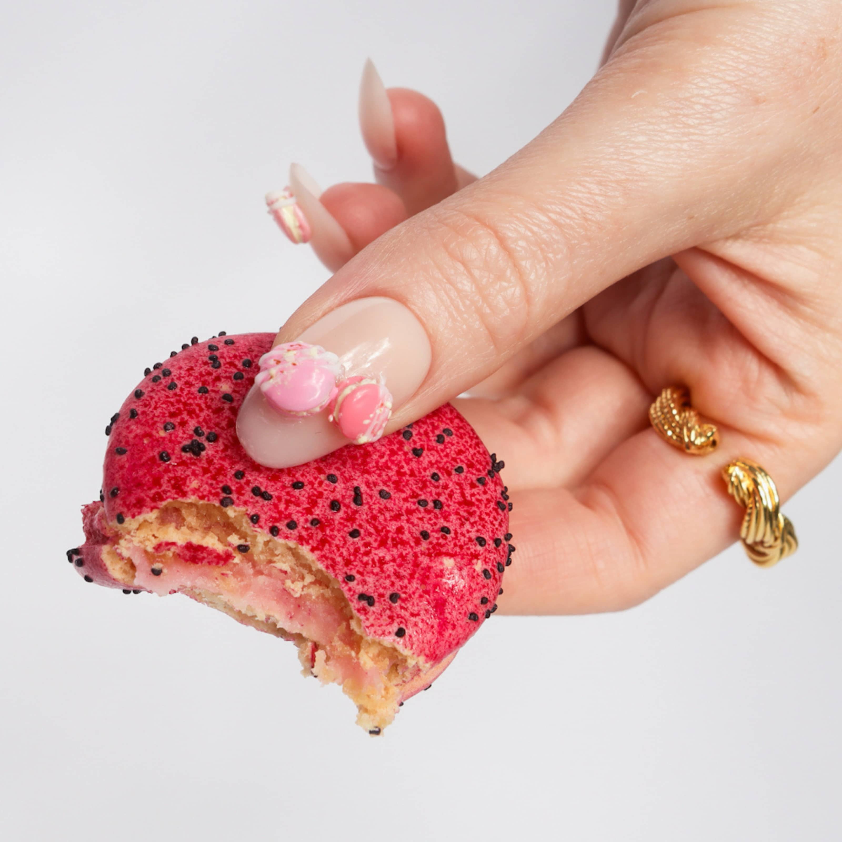 Macarons 3D nails. Reusable nail extensions. 