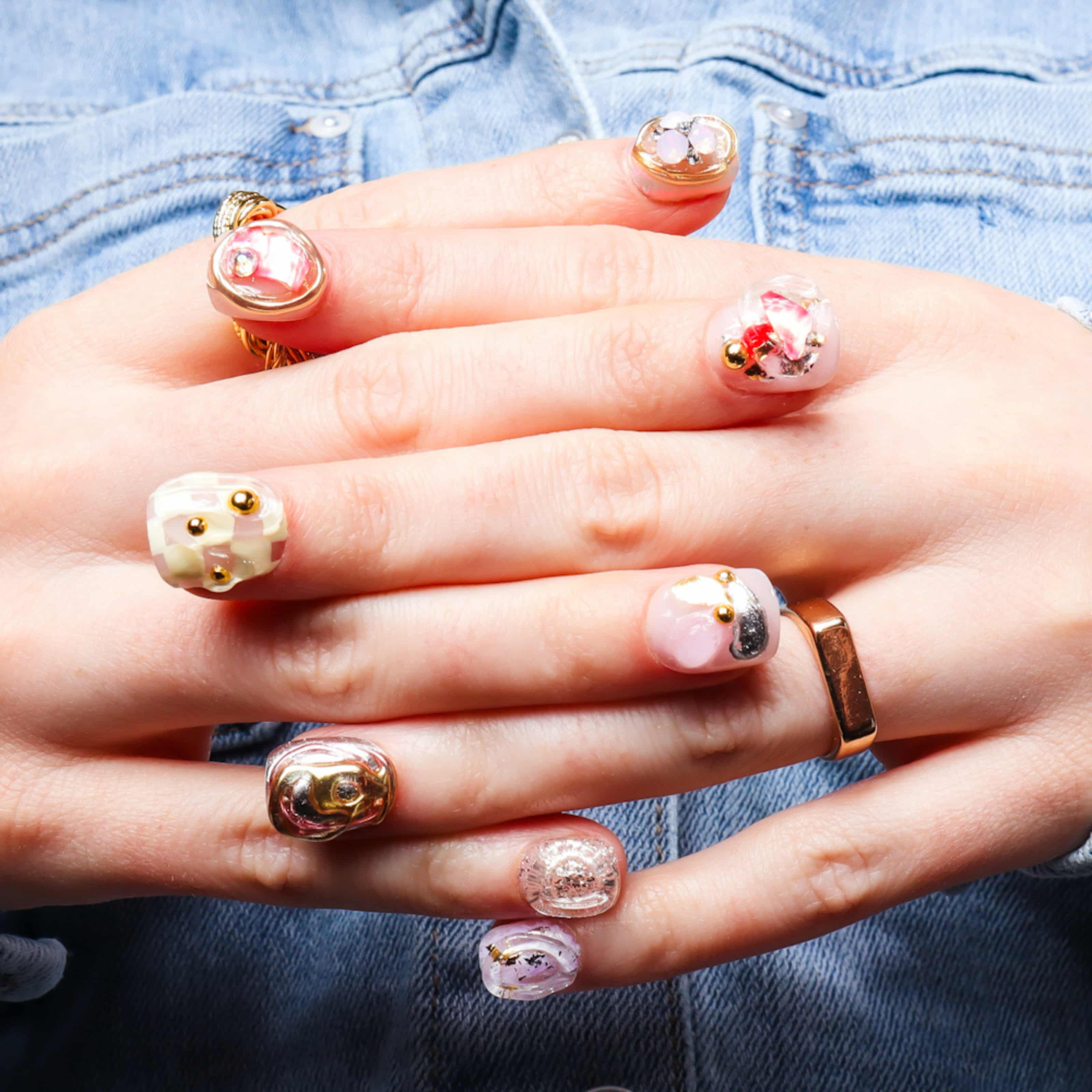 Maximalist nails. Reusable nail extensions. 
