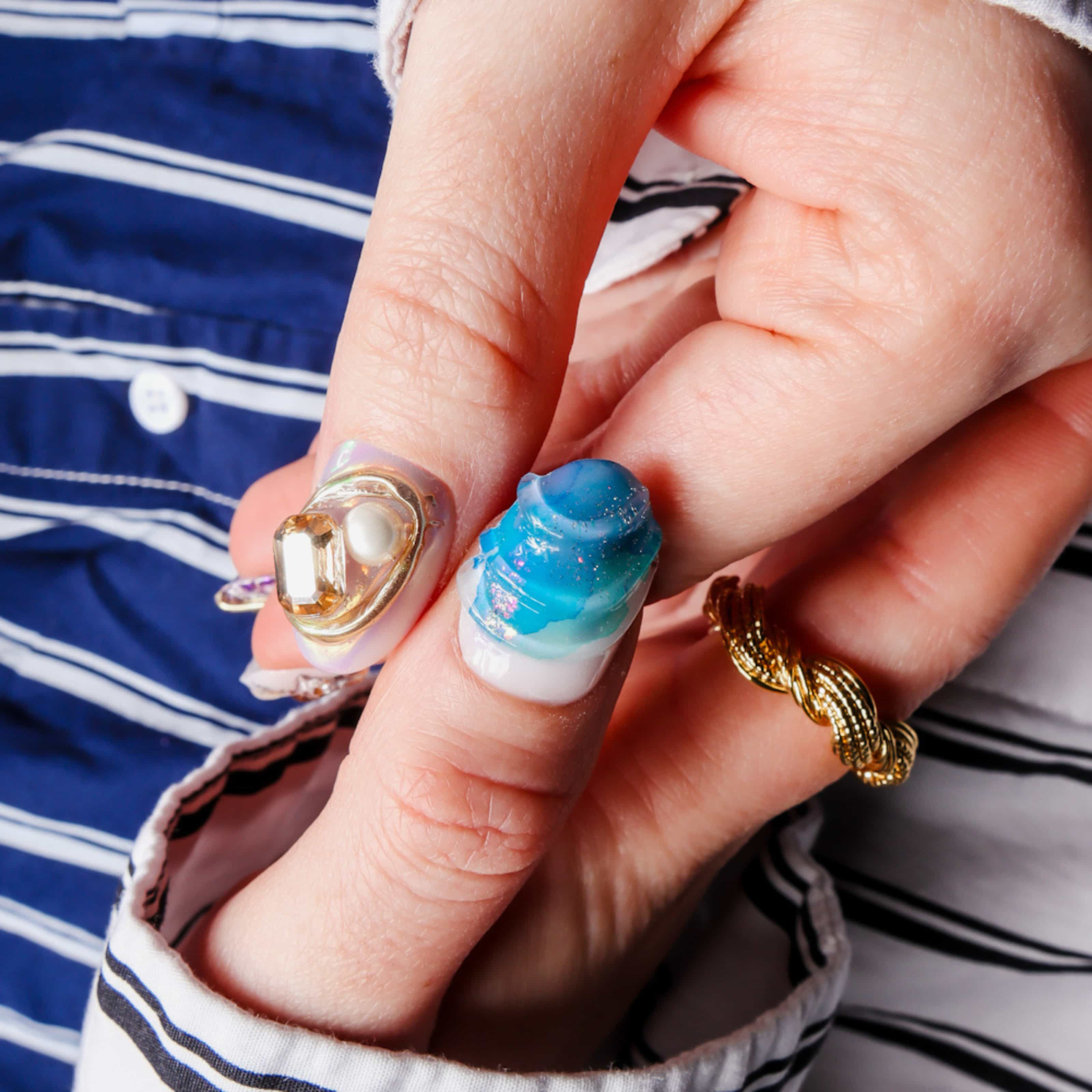 Maximalist nails. Reusable nail extensions. 