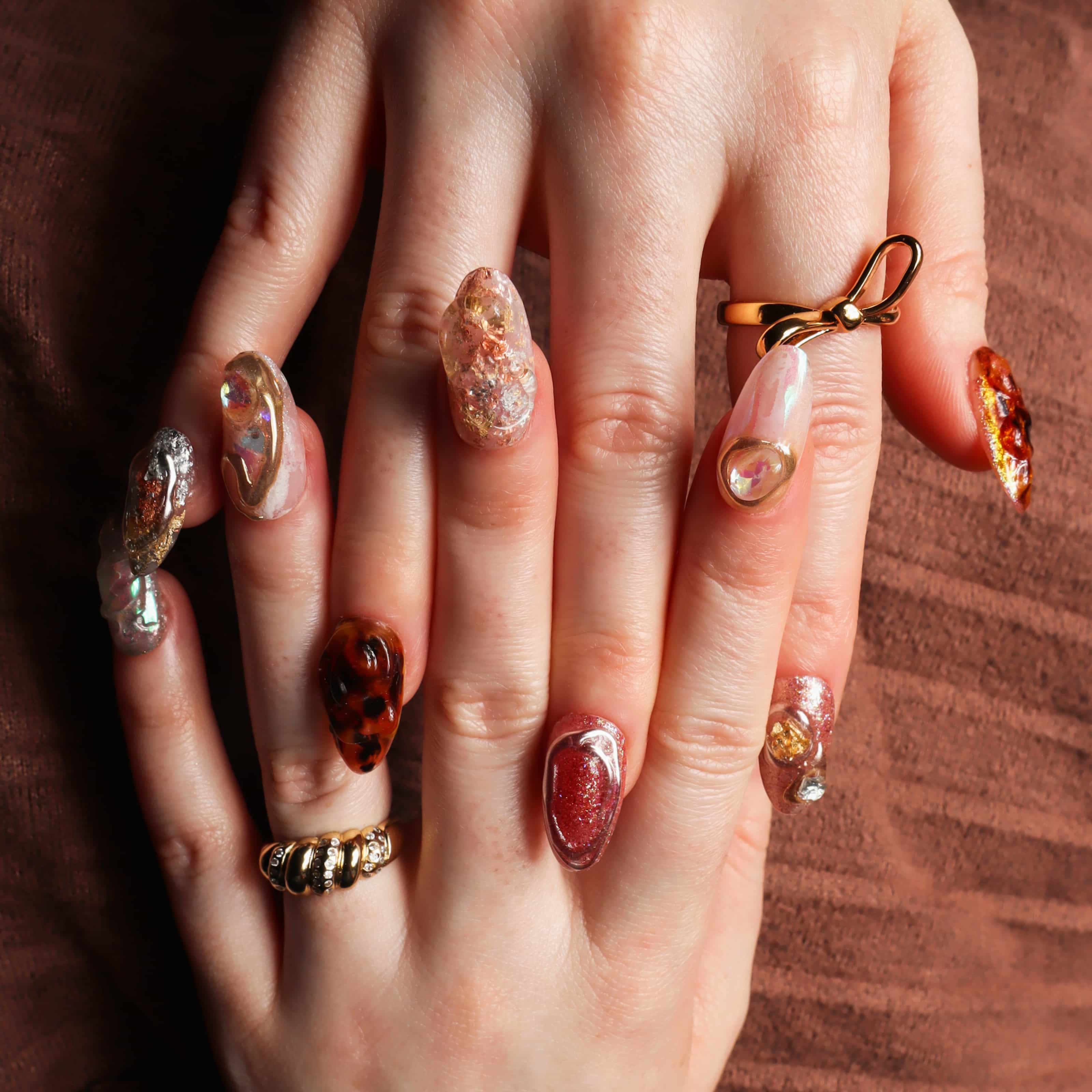 Maximalist nails. Reusable nail extensions. 