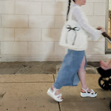 Cotton canvas tote with bow. Shopper tote. 100% cotton tote. 
