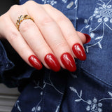 Cranberry Red Reusable Nail Extensions