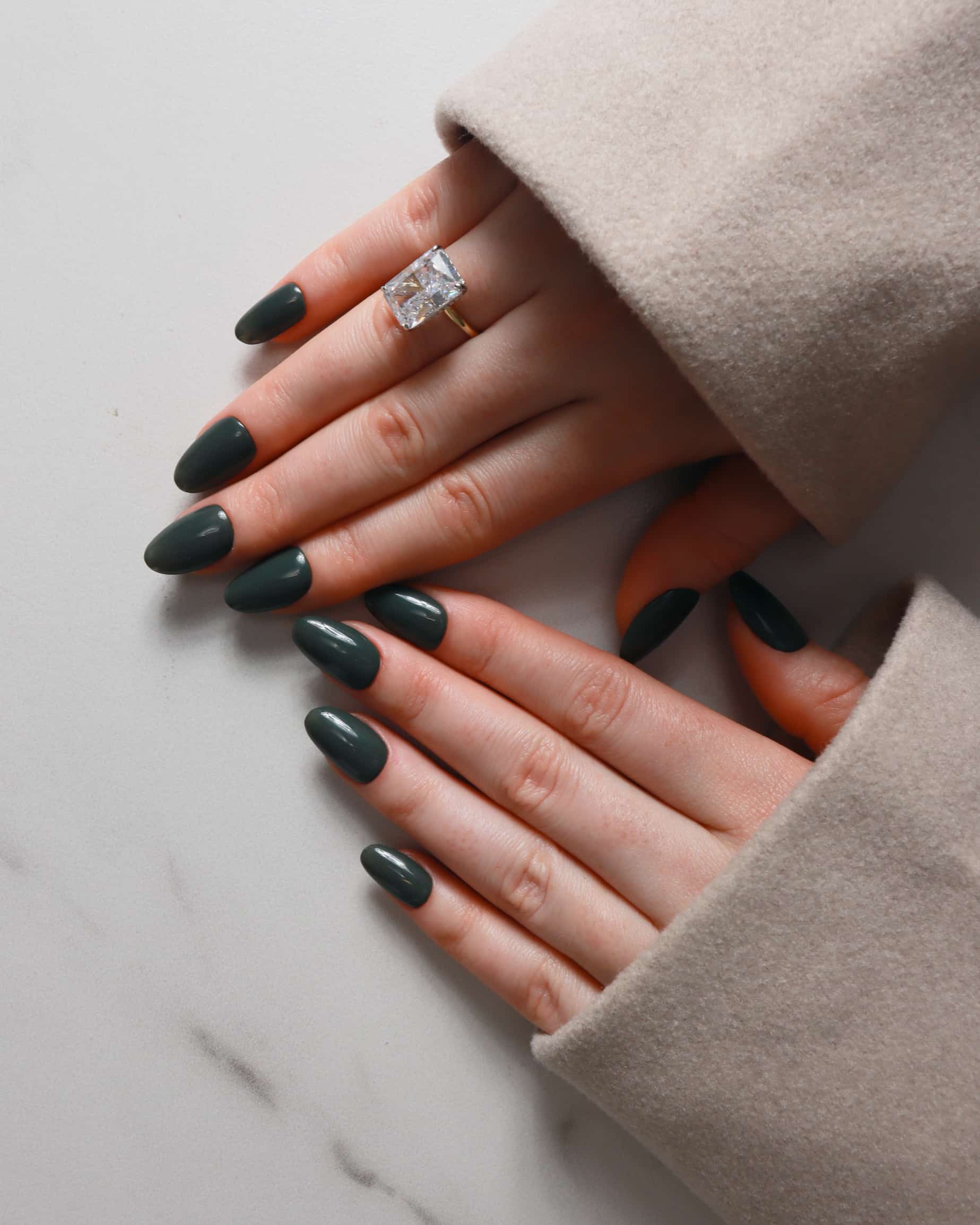 Hard gel reusable nail extensions by Inglass nails. Handmade nail extensions. 