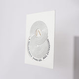 Inglass nails extensions box in white background. 