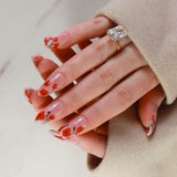 red poppy flowers nails