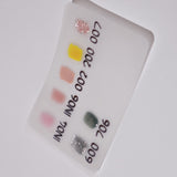 Color swatches in a white background 