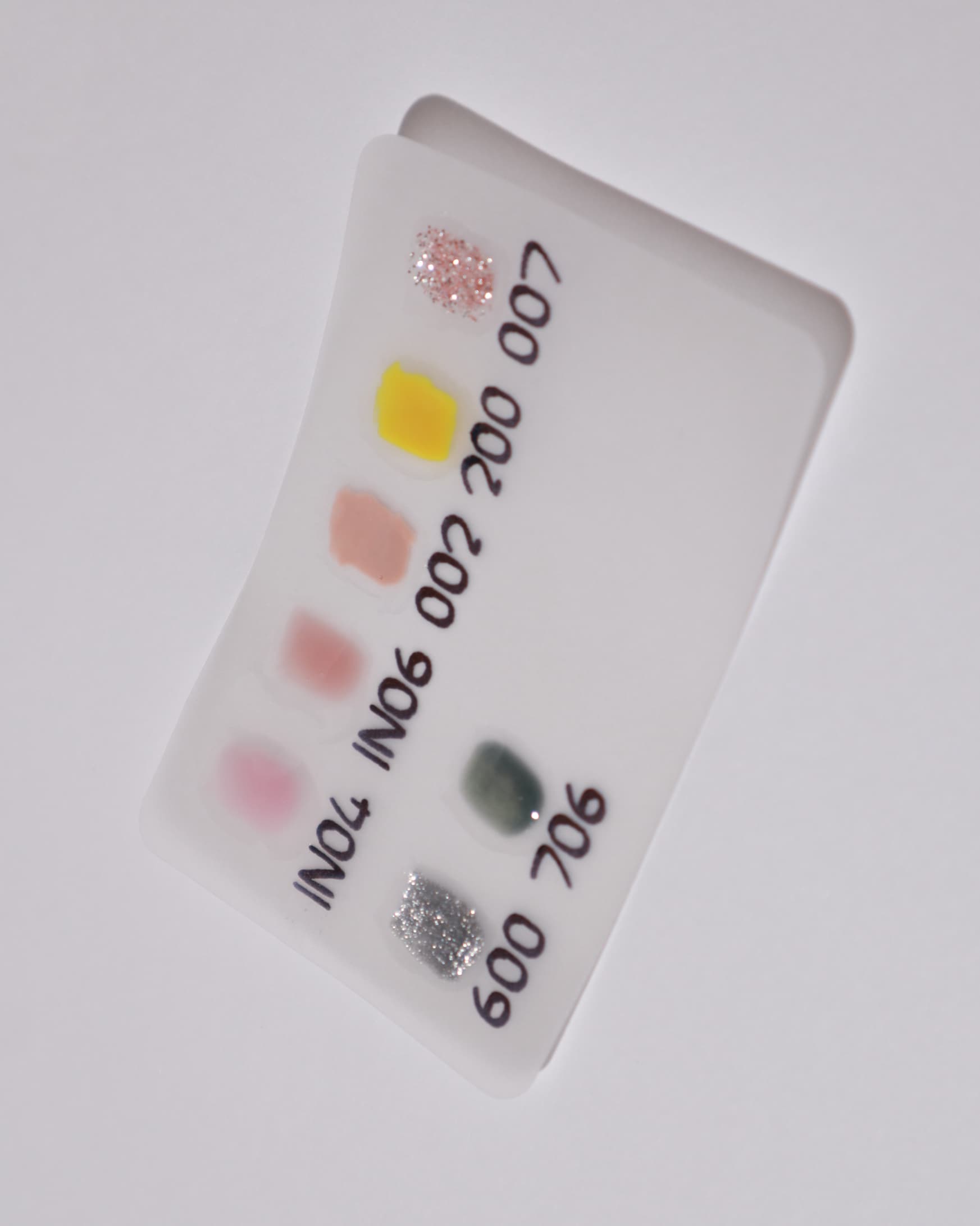 Color swatches in a white background 