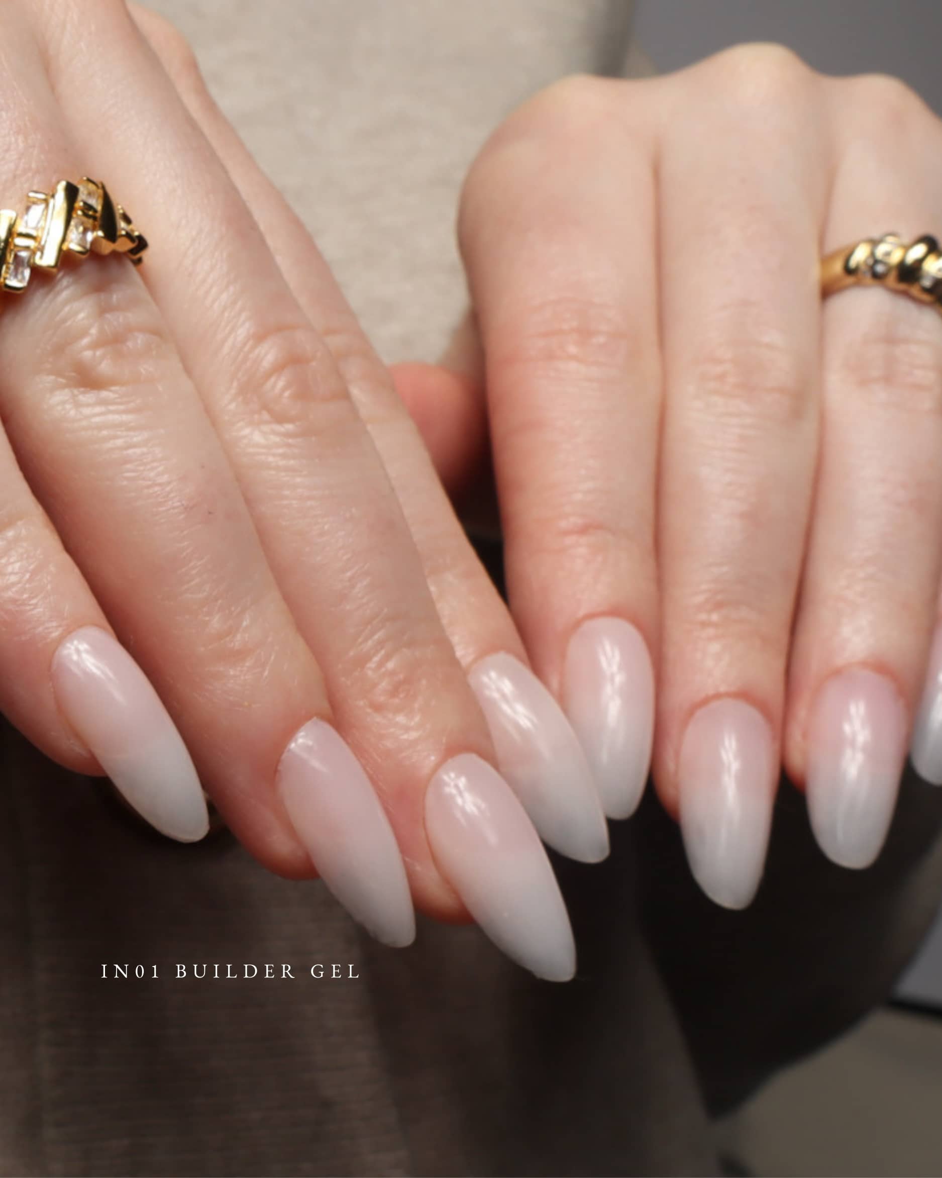 Clean girl manicure. Clean girl nails. Milky white nails. Minimalist nails. Reusable nail extensions. 