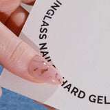 Encapsulated dried flowers nails in a nail insert box