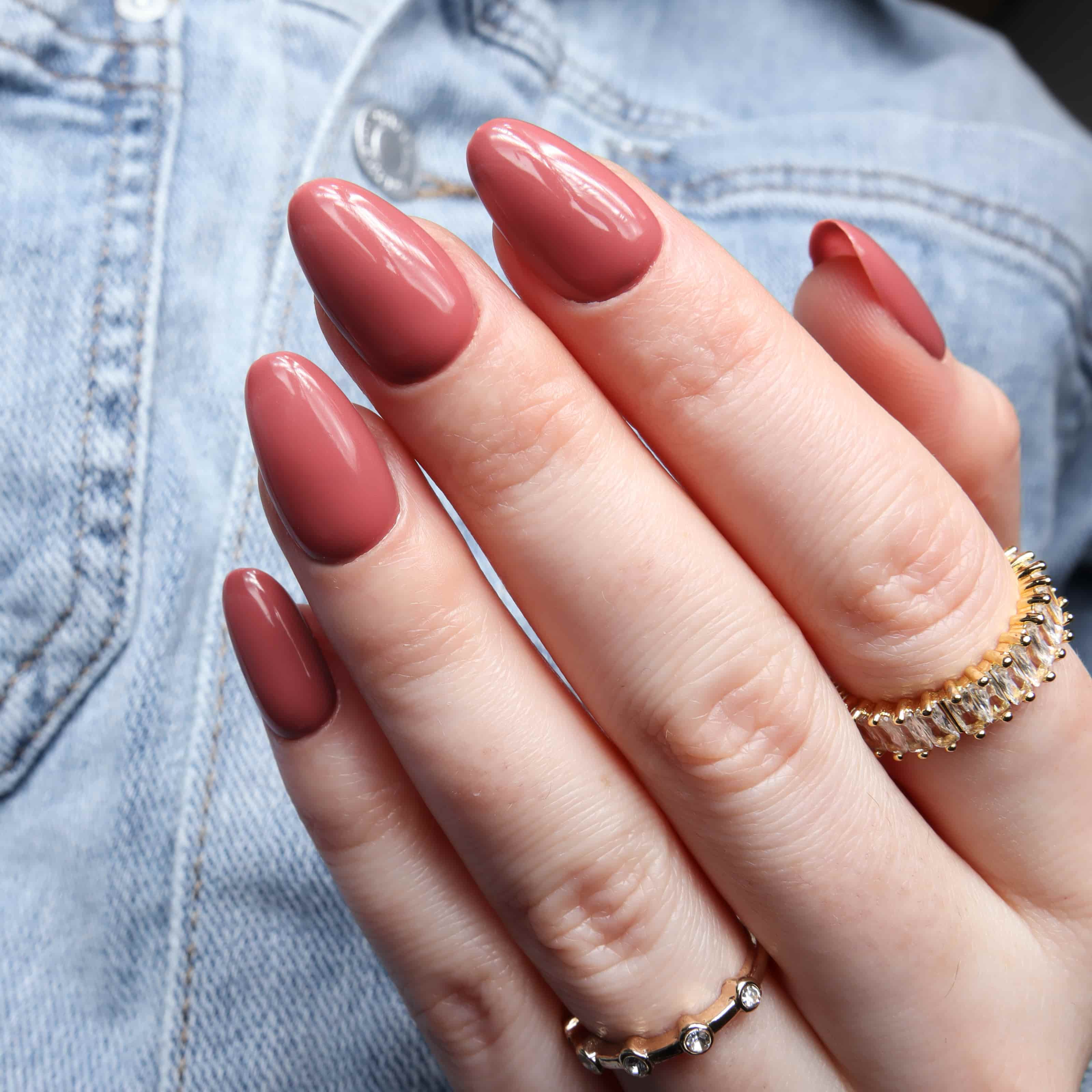 Mauve Brown Reusable Nail Extensions