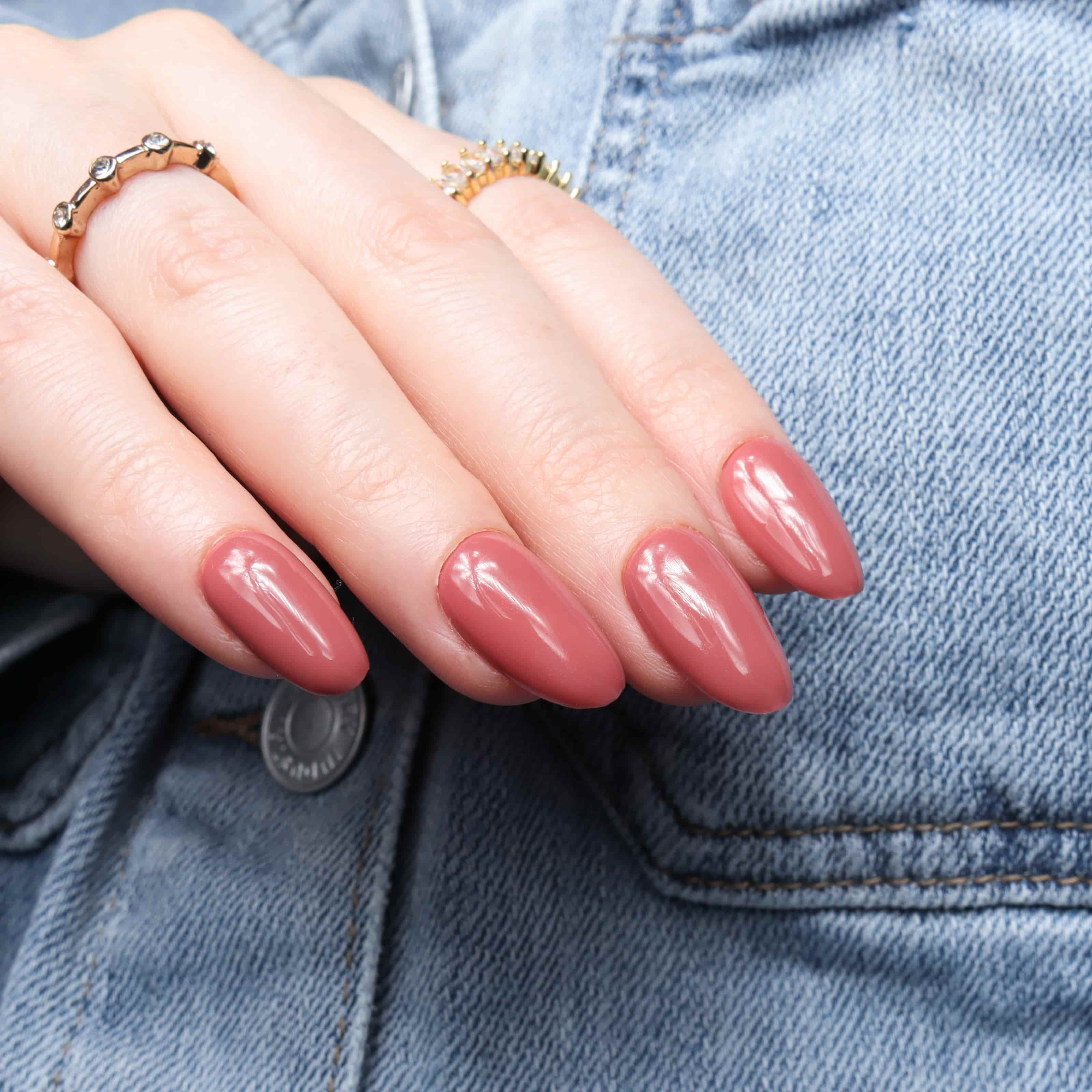 Mauve Brown Reusable Nail Extensions