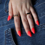 Neon Pink Reusable Nail Extensions