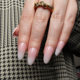 Ombre nails. Baby boomer nails. Reusable nail extensions. 