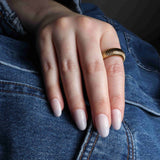 Milky Pink nails. Reusable Nail Extensions. 
