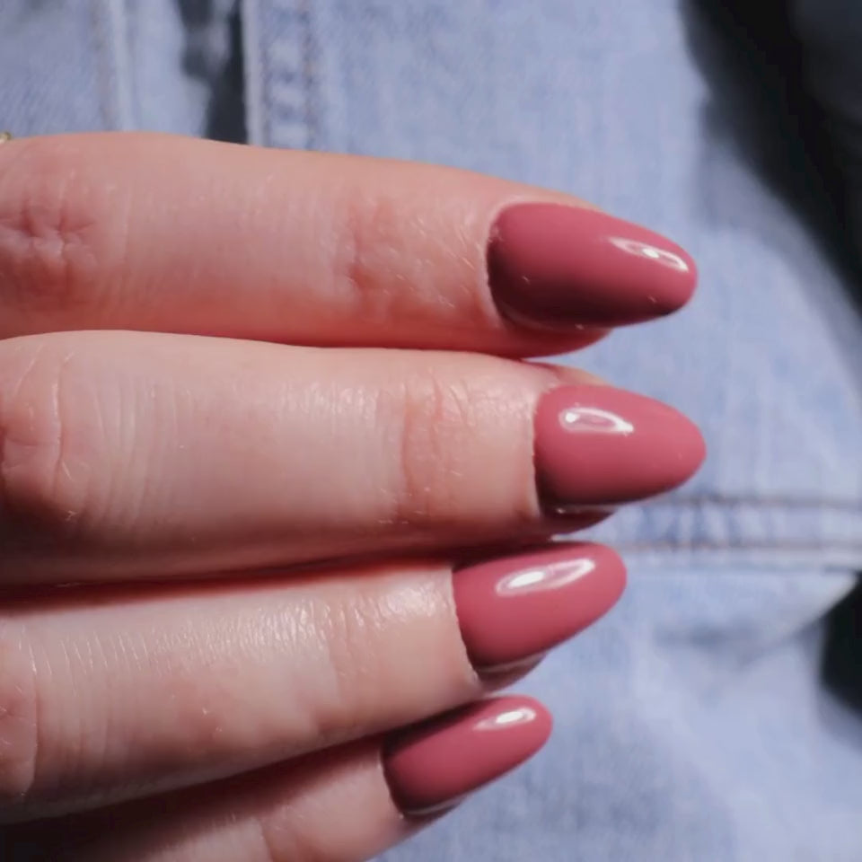 Mauve Brown Reusable Nail Extensions