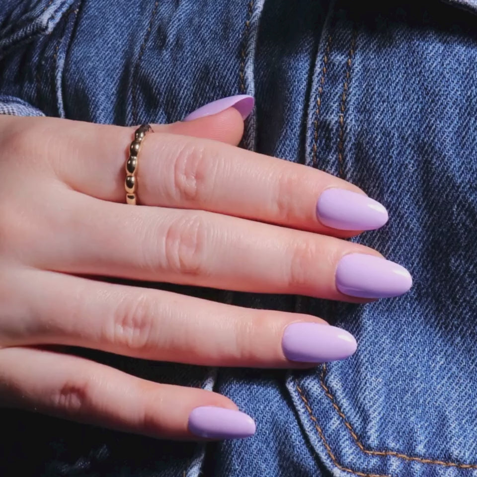Lilac Purple Reusable Nail Extensions