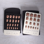 Sizing swatches for reusable nail extensions. Nail sizing kit. 