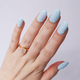 Wet nails aesthetic. Water drops nails. Reusable nail extensions. 